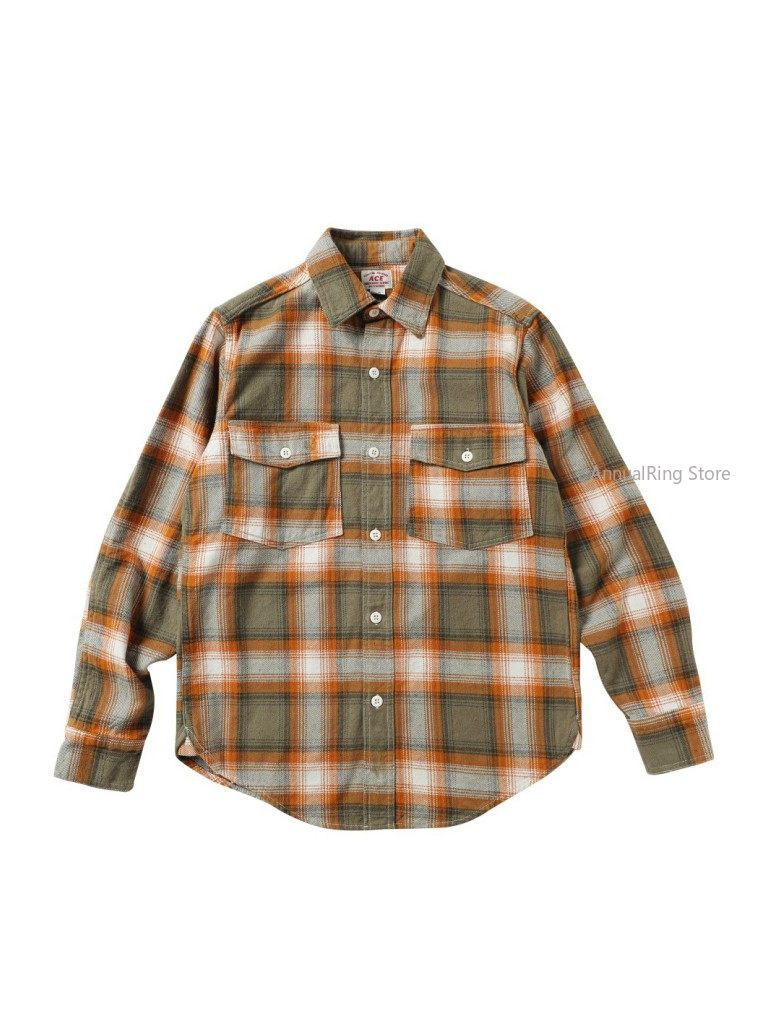 Flannel Shirt Lined - Мужская рубашка в клетку в стиле