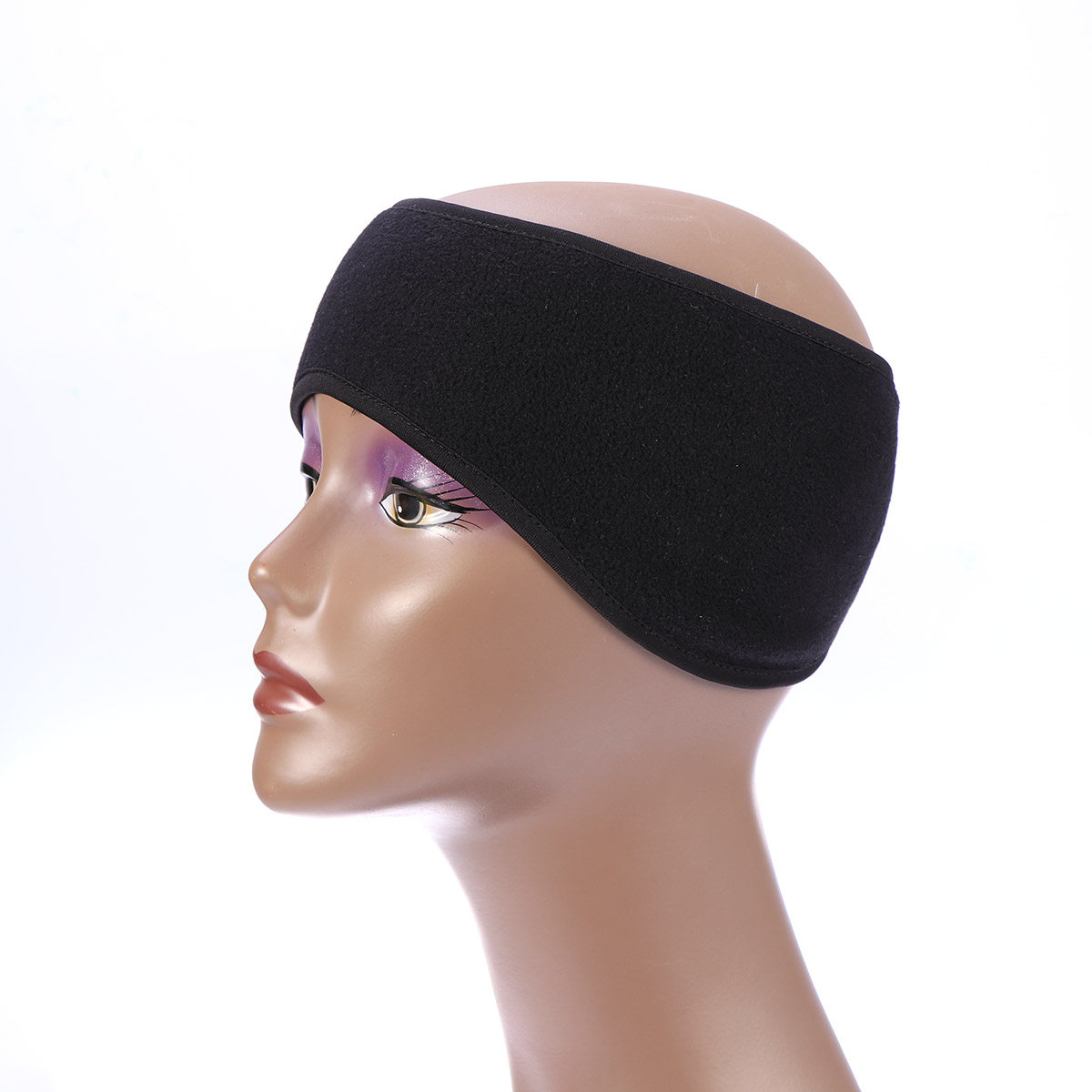 Fleece Ear Warmer Band - Унисекс черная повязка на голову для
