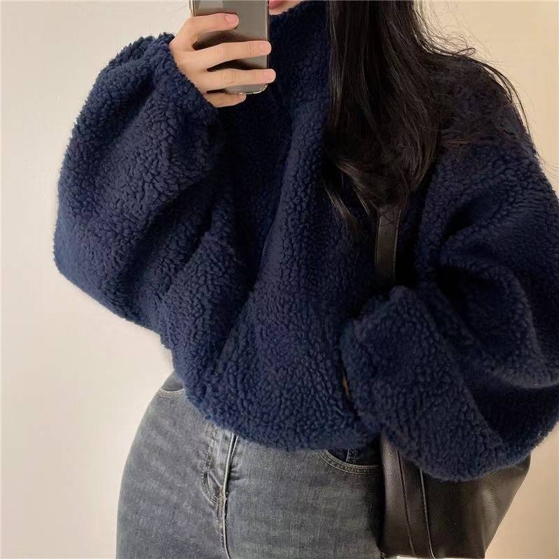 Женская укороченная толстовка  – обзор и цена Sherpa Hoodie Fleece