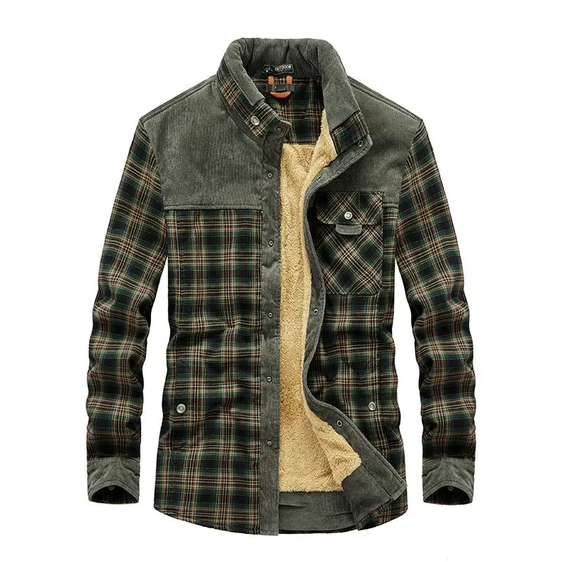 Рубашка мужская клетчатая, Фли – обзор и цена Flannel Shirt Lined